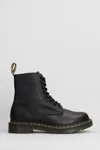 Dr. Martens' Dr.martens 1460 Nappa Lace-up Combat Boots In Black