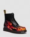 Dr. Martens 1460 Pascal Flame Arcadia Rub Off Leder Stiefel In Black