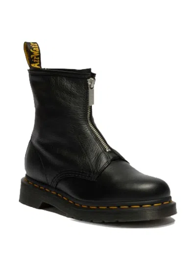 Dr. Martens 1460 Pascal Front-zip Ankle Boots In Black