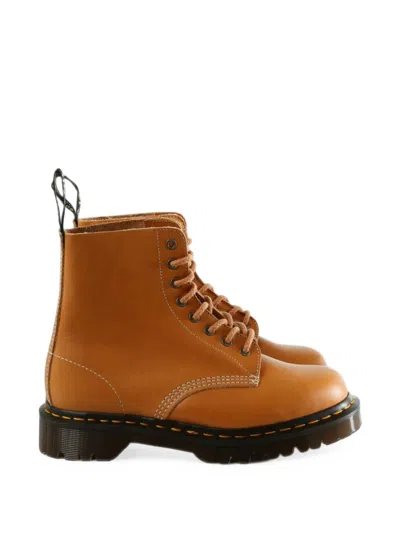Dr. Martens 1460 Pascal Lace-up Leather Ankle Boots In Brown