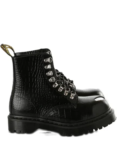 Dr. Martens 1460 Pascal Leather Boots In Black