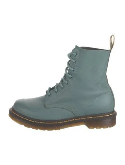 Pre-owned Dr. Martens 1460 Pascal Leather Combat Boots In Neutrals