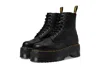 Dr. Martens 1460 Pascal Max Leather Platform Boots In Black