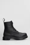 Dr. Martens' 1460 Pascal Mono Lace-up Boots In Black