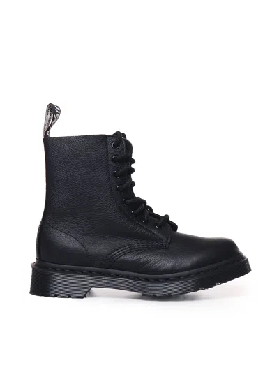 Dr. Martens 1460 Pascal Mono Lace-up Boots In Black
