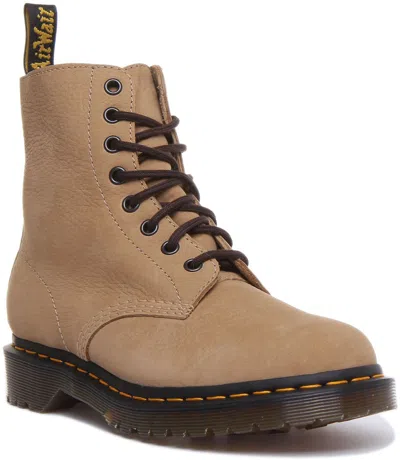 Pre-owned Dr. Martens' Dr Martens 1460 Pascal Unisex Waterproof Nubuck Boot In Sand Size Us 4 - 11