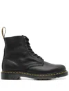 Dr. Martens' Dr.martens 1460 Nappa Lace-up Combat Boots In Black