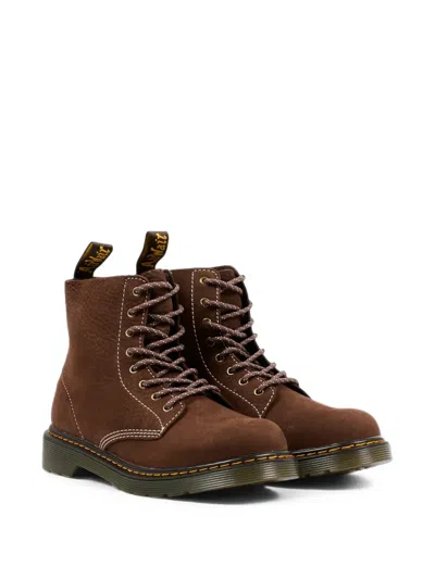 Dr. Martens Kids' 1460 Pascal Tumbled Nubuck Ankle Boots In Multi