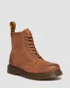 Dr. Martens' 1460 Pascal Tumbled Nubuck Boots In Brown