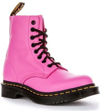 Pre-owned Dr. Martens' Dr Martens 1460 Pascal Virgina 8 Eyelet Vintage Womens Boot Pink Us 4 - 9