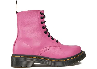 Pre-owned Dr. Martens' 1460 Pascal Virginia Leather Boot (women's) Sneakers In Thrift Pink