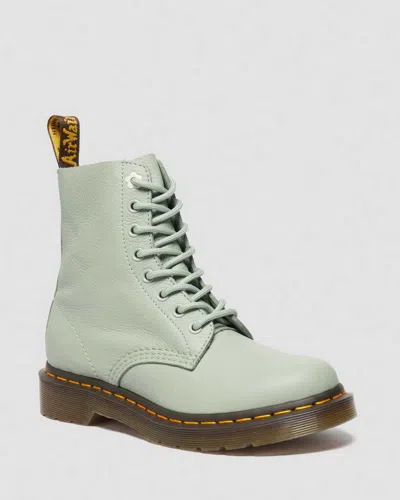 Dr. Martens' 1460 Pascal Virginia Leather Boots In Green