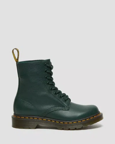 Pre-owned Dr. Martens' Dr. Martens 1460 Pascal Virginia Leather Boots Pine Green Women's 26902328