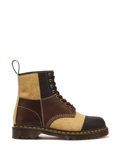 Dr. Martens 1460 Patchwork Lace-up Boots In Multi