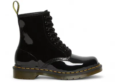Pre-owned Dr. Martens 1460 Patent Leather Lace Up Boot (women's) Sneakers In Black