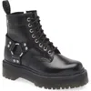 Dr. Martens 1460 Harness 8 Eye Boot In Black