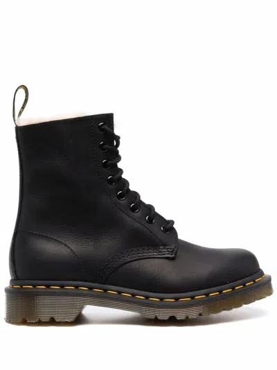 Dr. Martens 1460 Serena Black Leather Boots