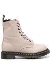Dr. Martens 1460 Combat Boots In Taupe Leather In Neutrals