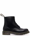 Dr. Martens' Leather Ankle Boots Contrast Stitching