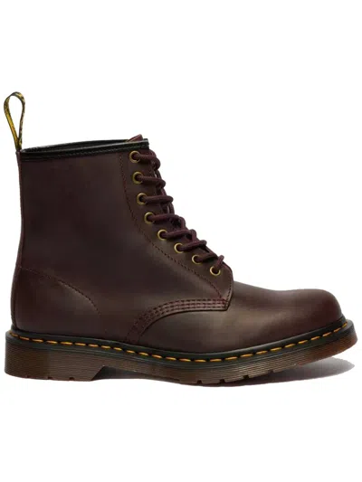 Dr. Martens 1460 Faux Fur Lined Grizzly Leather Lace Up Boots In Multi