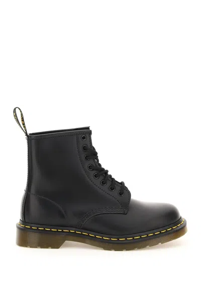 Dr. Martens' 1460 Smooth Leather Combat Boots In Nero
