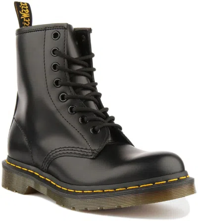 Pre-owned Dr. Martens' Dr Martens 1460 Smoth Unisex 8 Eye Leather Boot In Black Size Us 4 - 13
