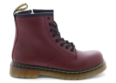 Pre-owned Dr. Martens' 1460 Softy Leather Lace Up Boots Sneakers In Cherry Red