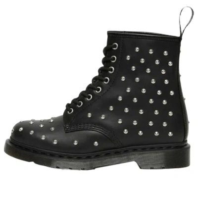 Dr. Martens' Dr. Martens 1460 Stud Wanama Leather Lace Up Boots 'black'