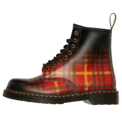 Dr. Martens' Dr. Martens 1460 Tartan Leather Boots Black/orange/red