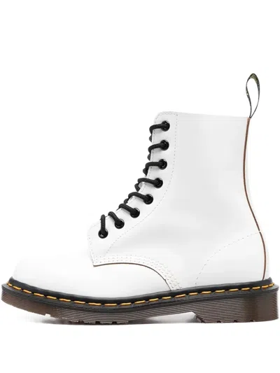 Dr. Martens 1460 Vintage Lace-up Boots In White
