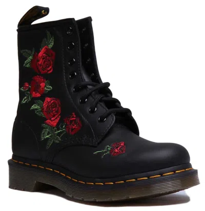 Pre-owned Dr. Martens' Dr Martens 1460 Vonda Womens 8 Eye Lace Up Ankle Boot In Black Size Us 5 - 10