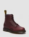 Dr. Martens 1460 Warmwair Grizzly Lace Up Boots In Red