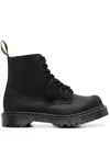 Dr. Martens 1460 Wax Commander Boots In 黑色
