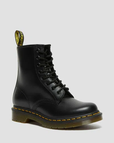Dr. Martens Leder 1460 Serena Stiefeletten Mit Kunstfellfutter In Black