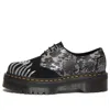 Dr. Martens 1461 Animal Clash Leather & Suede Platform Shoes 'black Grey'