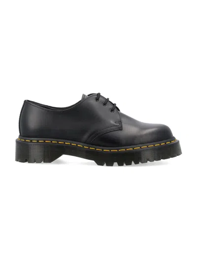 Dr. Martens Bold Black Derby Shoes In Multi
