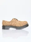 Dr. Martens' 1461 Bex Made In England Emboss Suede Oxford Shoes Savannah Tan In Beige