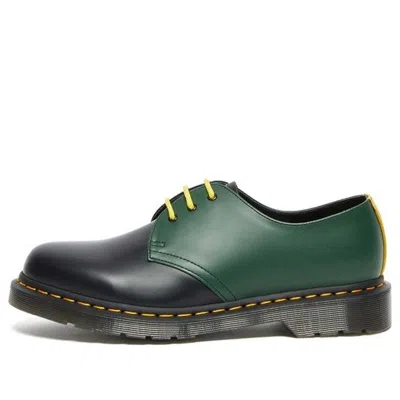 Dr. Martens 1461 Contrast Smooth Leather Shoes 'black Green'