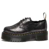 Dr. Martens 1461 Faux Fur-lined Metallic Leather Platform Shoes 'black'