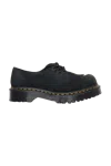 Dr. Martens 1461 Hairy Suede Black Shoe In Black