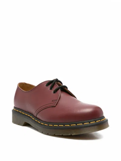 Dr. Martens 1461 Leather Loafers In Red