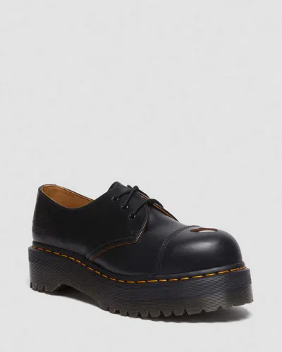 Dr. Martens' 1461 Platform Mademe Leather Oxford Shoes In Black