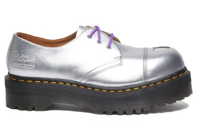 Pre-owned Dr. Martens' 1461 Platform Mademe (women's) Sneakers In Silver/alumix