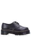 Dr. Martens Black Leather Oxfords And Derbies In Black