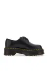Dr. Martens Black 8053 Leather Platform Derbys In Nero
