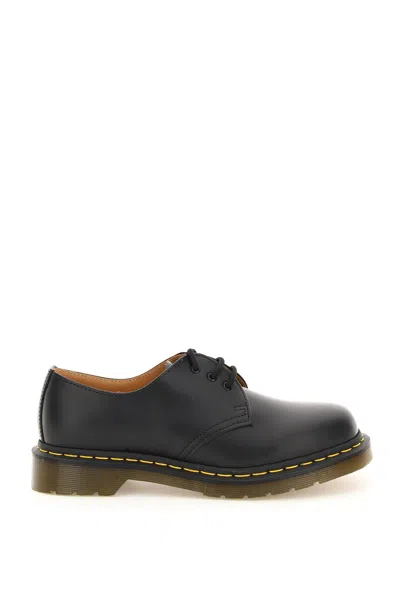 Dr. Martens Black 1461 Quad Oxfords In Black Polished Smooth