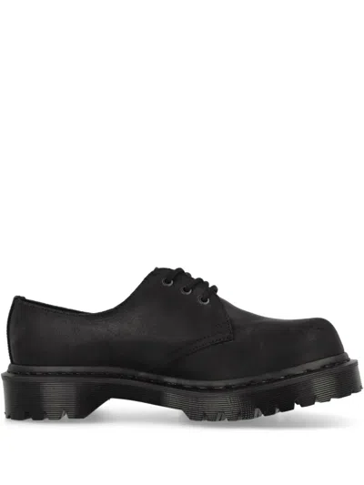 Dr. Martens 1461 Wax Commander Derby Shoes In Black