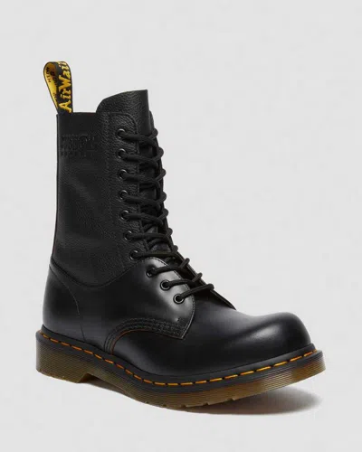 Dr. Martens' 1490 1461 Mm6 Leather Lace Up Boots In Schwarz