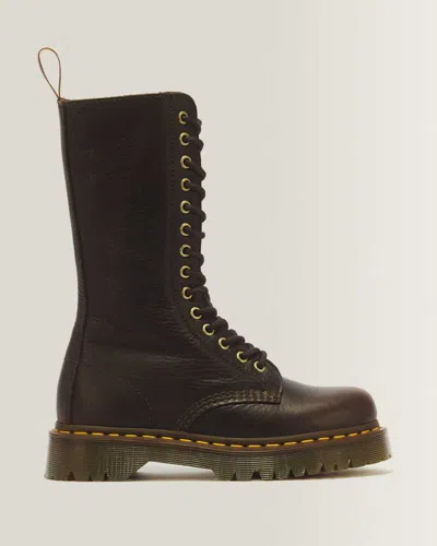 Dr. Martens 1b99 Bex 14 Eye Ambassador Leather Lace Up Boots In Brown