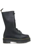Dr. Martens' Black 1b99 Pisa Leather Mid Calf Lace Up Boots In Nero